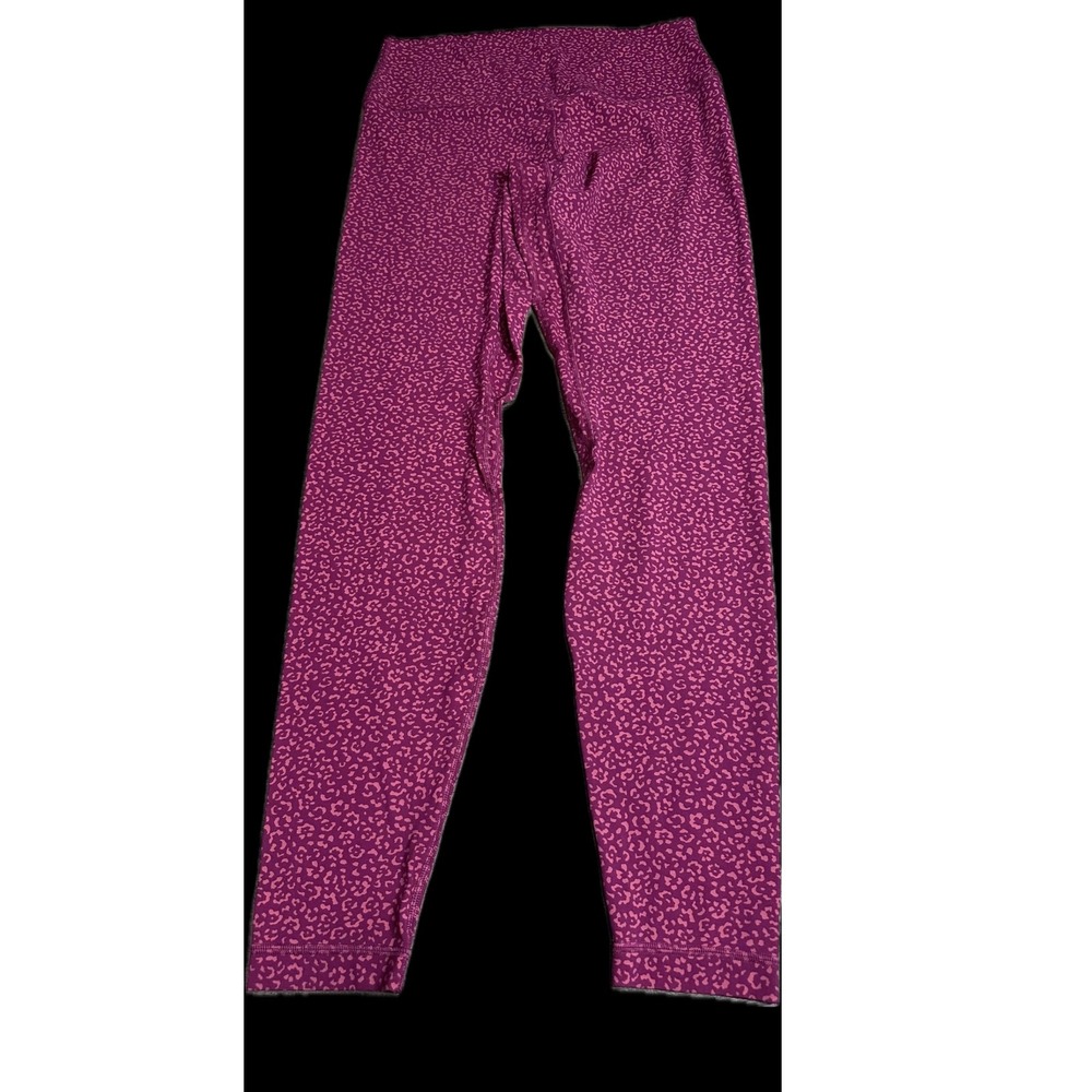 Lululemon Align High Rise Legging Leopard Daisy Desert Red Magenta Smoke Size 10